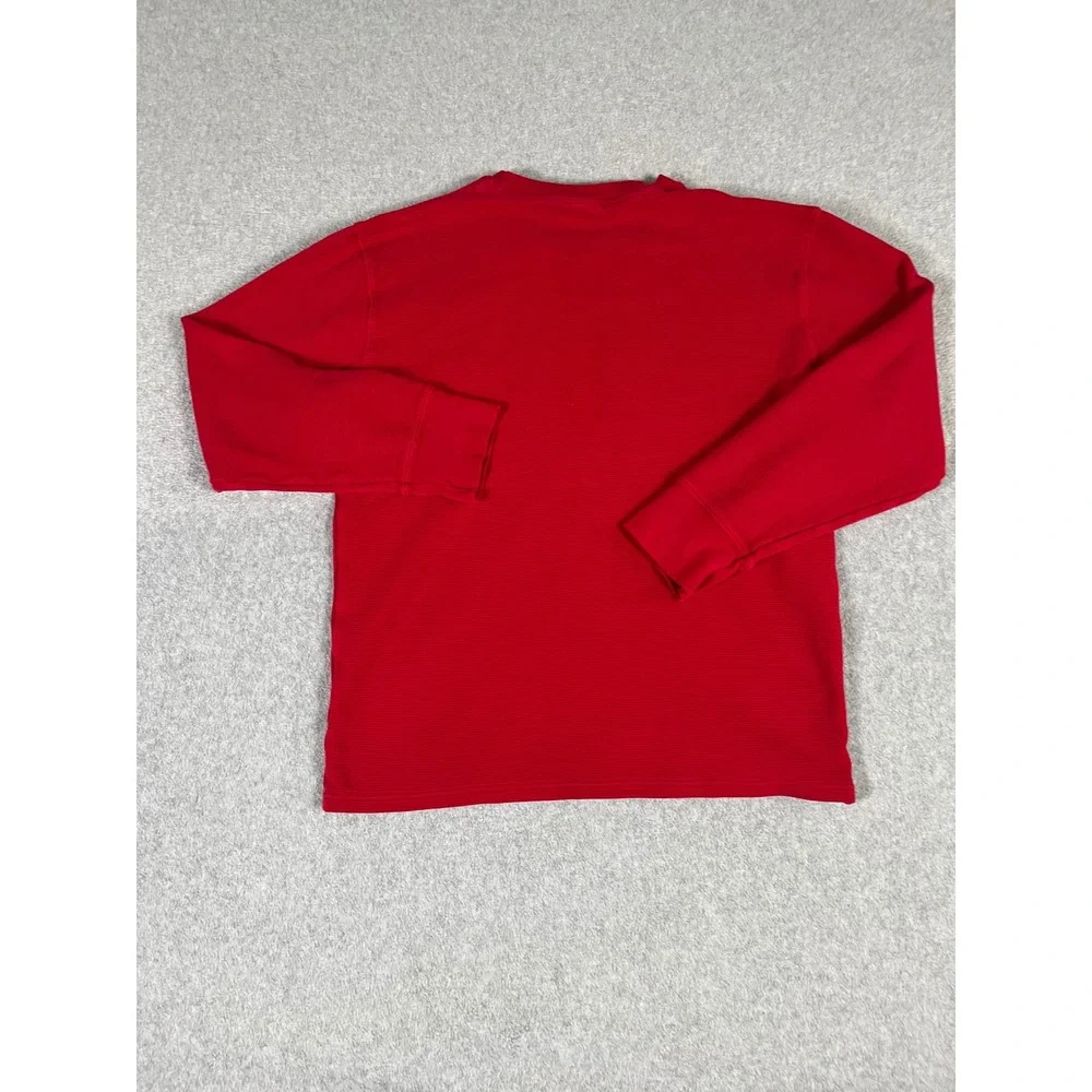 Polo Ralph Lauren Mens 2 Pack Thermal Waffle Knit Sleepwear Shirts Black Red L
